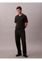 Polo Negro De Algodón Pima Calvin Klein de Calvin Klein