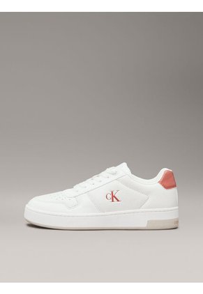 Tenis Blanco Basket De Cuero Calvin Klein