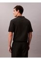 Polo Negro De Algodón Pima Calvin Klein de Calvin Klein