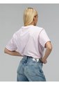 Camiseta Rosada Boxy Con Estampado De Logo Calvin Klein de Calvin Klein