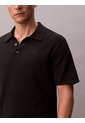 Polo Negro De Algodón Pima Calvin Klein de Calvin Klein