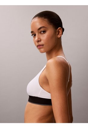 Brasier Blanco Triangular Con Relleno Ligero - CK Graphic Calvin Klein