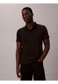 Polo Negro Clásico Con Monograma Bordado Calvin Klein de Calvin Klein