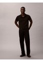 Polo Negro Clásico Con Monograma Bordado Calvin Klein de Calvin Klein