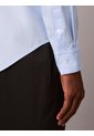 Camisa Celeste Stretch De Manga Larga Calvin Klein de Calvin Klein