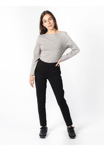 Leggings De Corte Skinny Con Logo Mujer Negro Calvin Klein