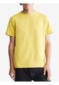 Camiseta Amarilla De Algodón Con Monograma Bordado Calvin Klein de Calvin Klein