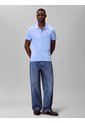 Polo Celeste Clásico Con Monograma Bordado Calvin Klein de Calvin Klein