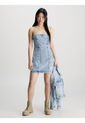 Vestido Corsé De Mezclilla Reciclada Mujer Azul Calvin Klein de Calvin Klein