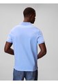 Polo Celeste Clásico Con Monograma Bordado Calvin Klein de Calvin Klein