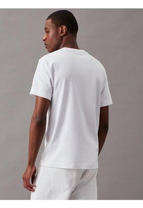 Camiseta Blanca Con Micro Logo Calvin Klein