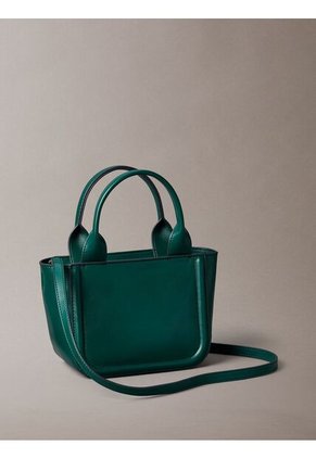 Bolso Azul Tote Pequeño Con Logo Monograma Grabado Calvin Klein