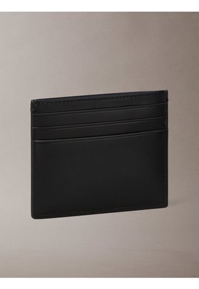 Tarjetero Negro De Cuero Calvin Klein