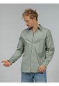 Camisa Gris Stretch De Manga Larga Calvin Klein de Calvin Klein