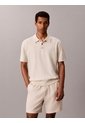 Polo Blanco De Algodón Pima Calvin Klein de Calvin Klein