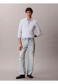 Camisa Celeste Stretch De Manga Larga Calvin Klein de Calvin Klein