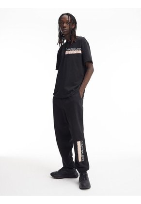 Joggers Con Logo Hombre Negro Calvin Klein