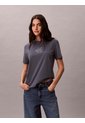Camiseta Gris Clásica Con Monograma Metalizado Calvin Klein de Calvin Klein