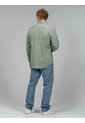 Camisa Gris Stretch De Manga Larga Calvin Klein de Calvin Klein