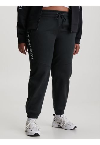 Pantalón De Chándal Holgado Con Logo Tape Mujer Negro Calvin Klein Calvin Klein