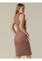 Vestido Café Midi De Canalé Con Tirantes Calvin Klein de Calvin Klein