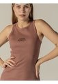 Vestido Café Midi De Canalé Con Tirantes Calvin Klein de Calvin Klein
