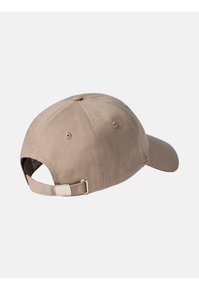 Gorra Beige Con Logotipo Bordado Calvin Klein