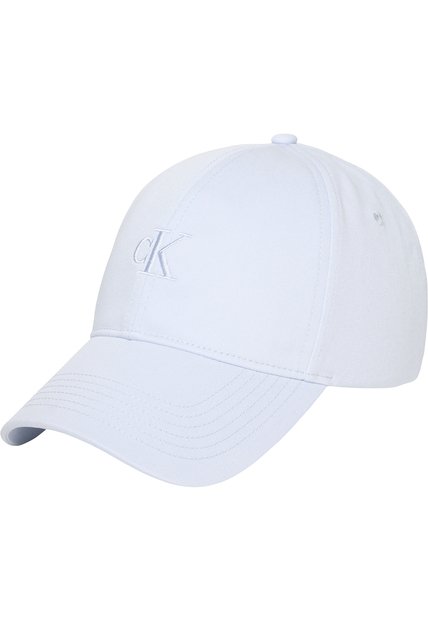 Gorra Gris Con Monograma Bordado Calvin Klein