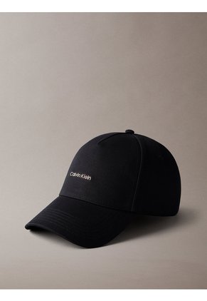 Gorra Negra Standard De Sarga De Algodón Calvin Klein
