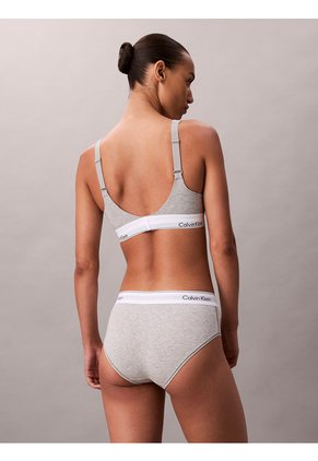 Corpiño Gris Elevador - Icon Cotton Modal Calvin Klein