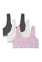 Paquete Multicolor De 3 Bralettes - Modern Cotton Para Niñas Calvin Klein de Calvin Klein