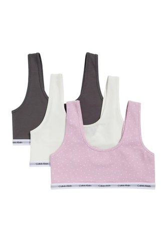Paquete Multicolor De 3 Bralettes - Modern Cotton Para Niñas Calvin Klein Calvin Klein