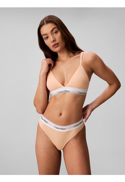 Bralette Naranja Triangular - Icon Cotton Modal Calvin Klein