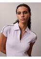 Vestido Blanco Tipo Polo Ajustado Calvin Klein de Calvin Klein