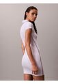 Vestido Blanco Tipo Polo Ajustado Calvin Klein de Calvin Klein