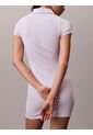 Vestido Blanco Tipo Polo Ajustado Calvin Klein de Calvin Klein