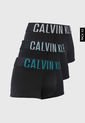 Bóxer x3 Negro-Celeste-Gris Calvin Klein de Calvin Klein