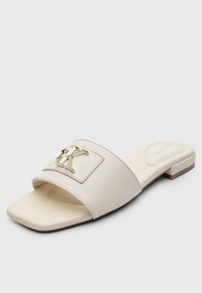 Sandalias Planas Calvin Klein Tayda Marfil