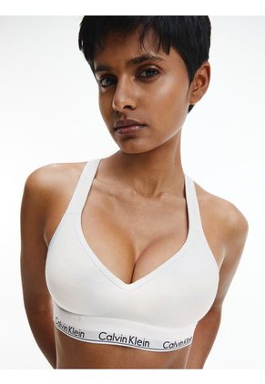 Brassier Blanco De Algodón Para Mujer Calvin Klein