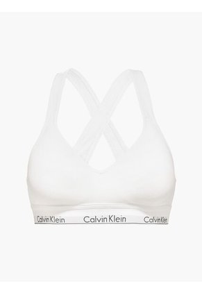 Brassier Blanco De Algodón Para Mujer Calvin Klein