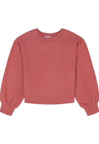 Saco Rosa Para Niña De Felpa Francesa Calvin Klein Calvin Klein