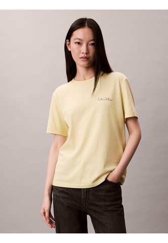 Camiseta Verde Clásica Con Logo Estampado Calvin Klein Calvin Klein