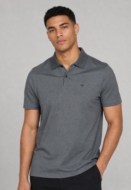 Polo Calvin Klein Gris