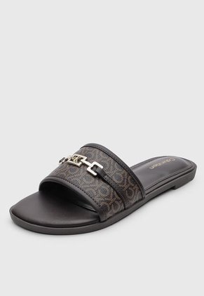 Sandalias Planas Calvin Klein Keliza Marrón