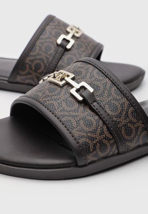 Sandalias Planas Calvin Klein Keliza Marrón