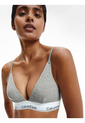 Brassier Gris Algodón Triangle Gris Calvin Klein Calvin Klein