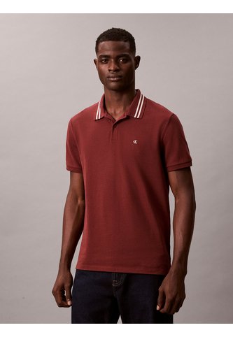 Polo Multicolor De Piqué Con Ribetes En Contraste Calvin Klein Calvin Klein