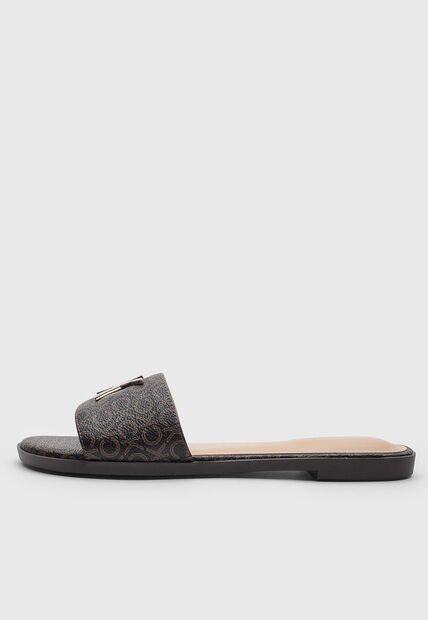 Sandalias Planas Calvin Klein Kacian Marrón