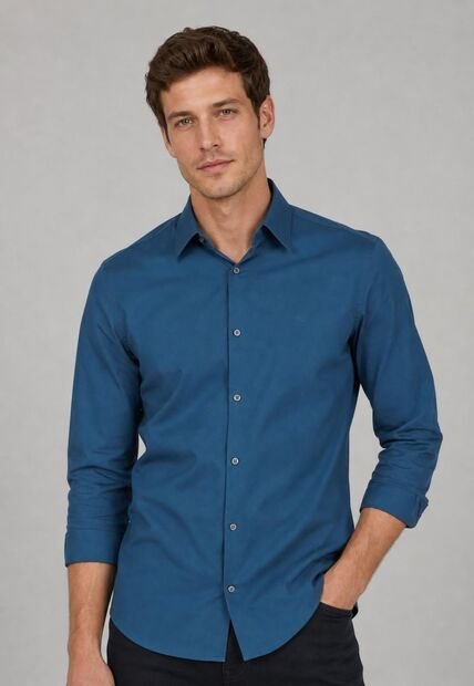 Camisa Calvin Klein Azul