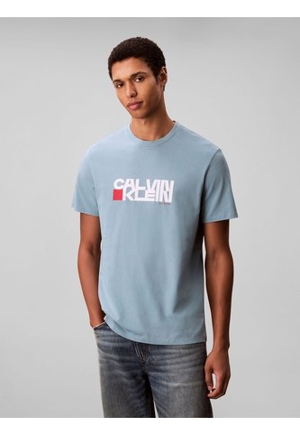 Camiseta Azul Con Estampado Gráfico Redbox Calvin Klein Calvin Klein
